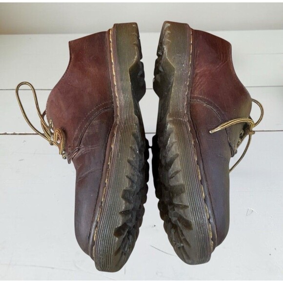 Vtg Dr. Martens Chunky 90s Made in England Leather Oxford Shoes 3 Eye Derby US 8 main image 11
